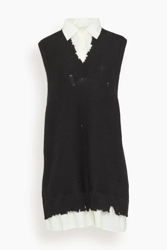 Mini Dress in Black made by Maison Margiela