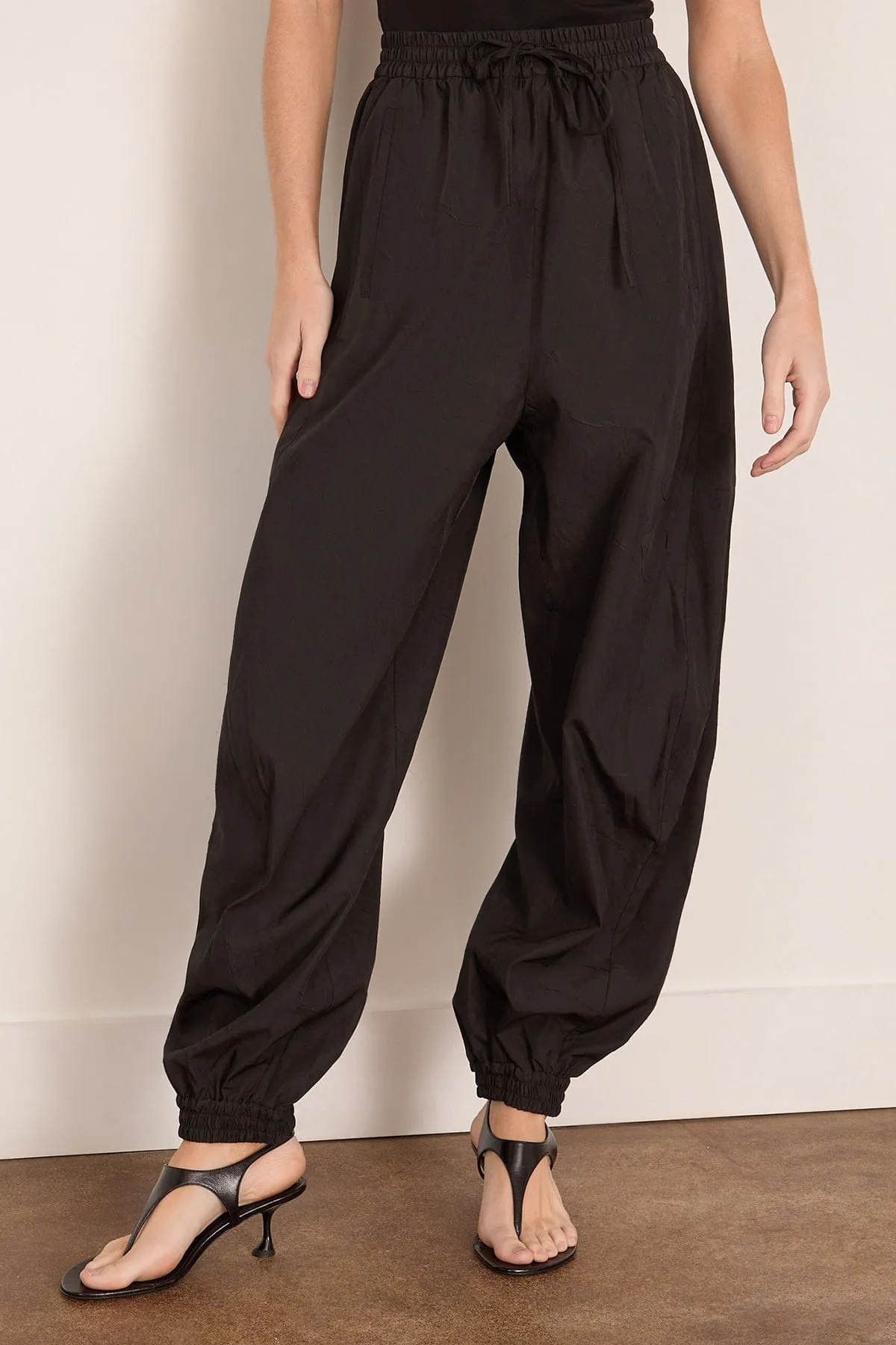 Balloon Track Pants in Black sold by Hampden Clothing product image thumbnail 3