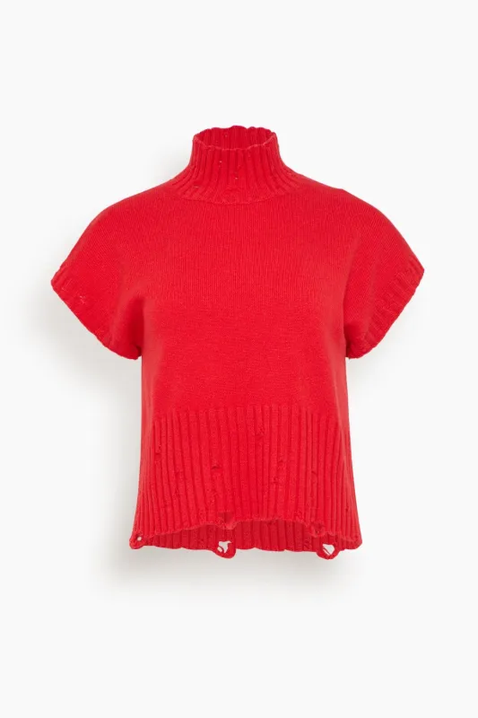 Lala Sweater in Rouge Flag sold by Hampden Clothing