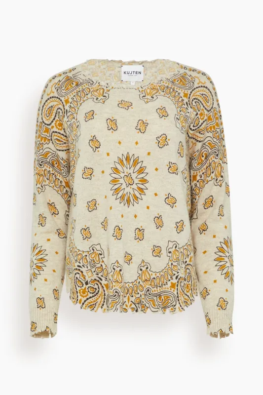 Mela Western Sweater in Ambre sold by Hampden Clothing