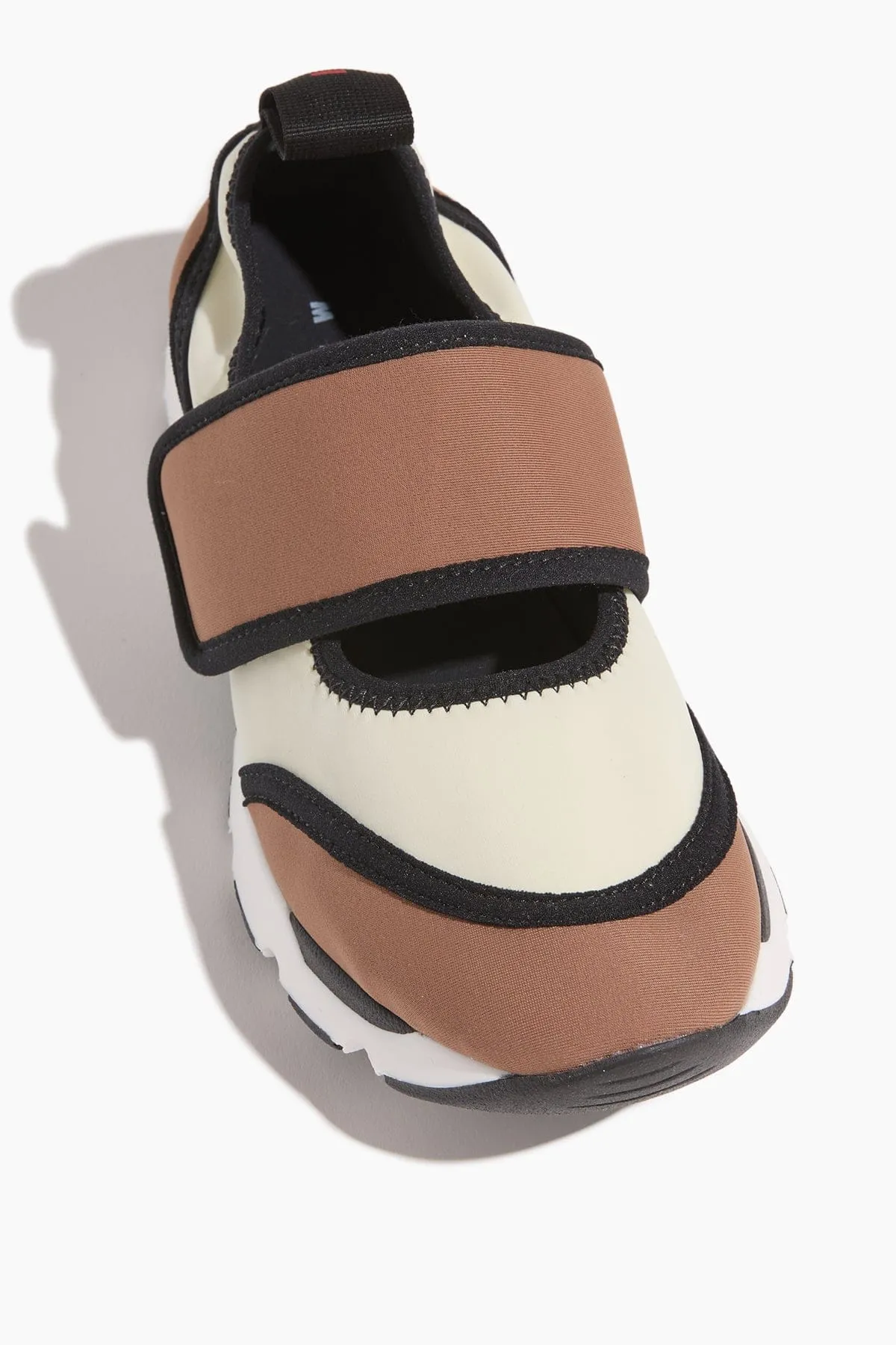 Mary Jane Running Sneaker in White/Light Brown sold by Hampden Clothing product image thumbnail 4
