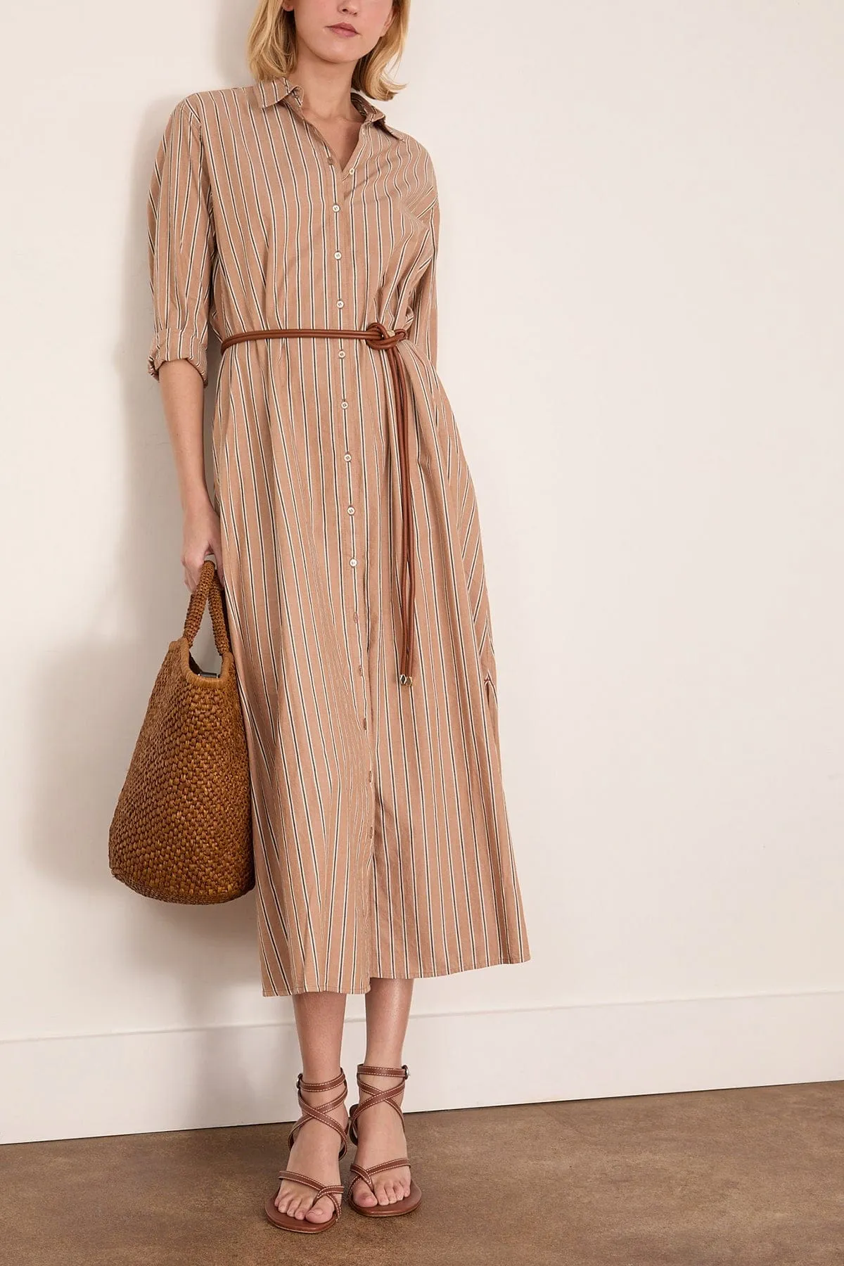 Boden Dress in Toffee Stripe sold by Hampden Clothing product image thumbnail 2
