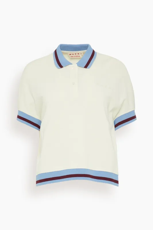Short Sleeve Polo in Bone sold by Hampden Clothing