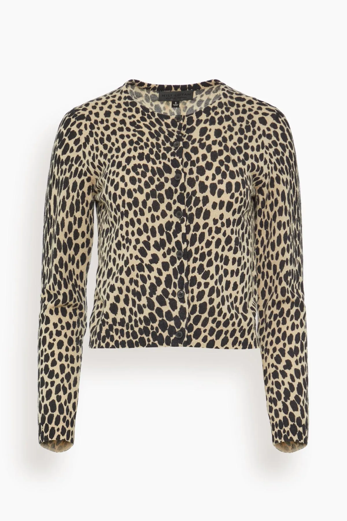 Keelah Cardigan in Taupe/Black Cheetah sold by Hampden Clothing