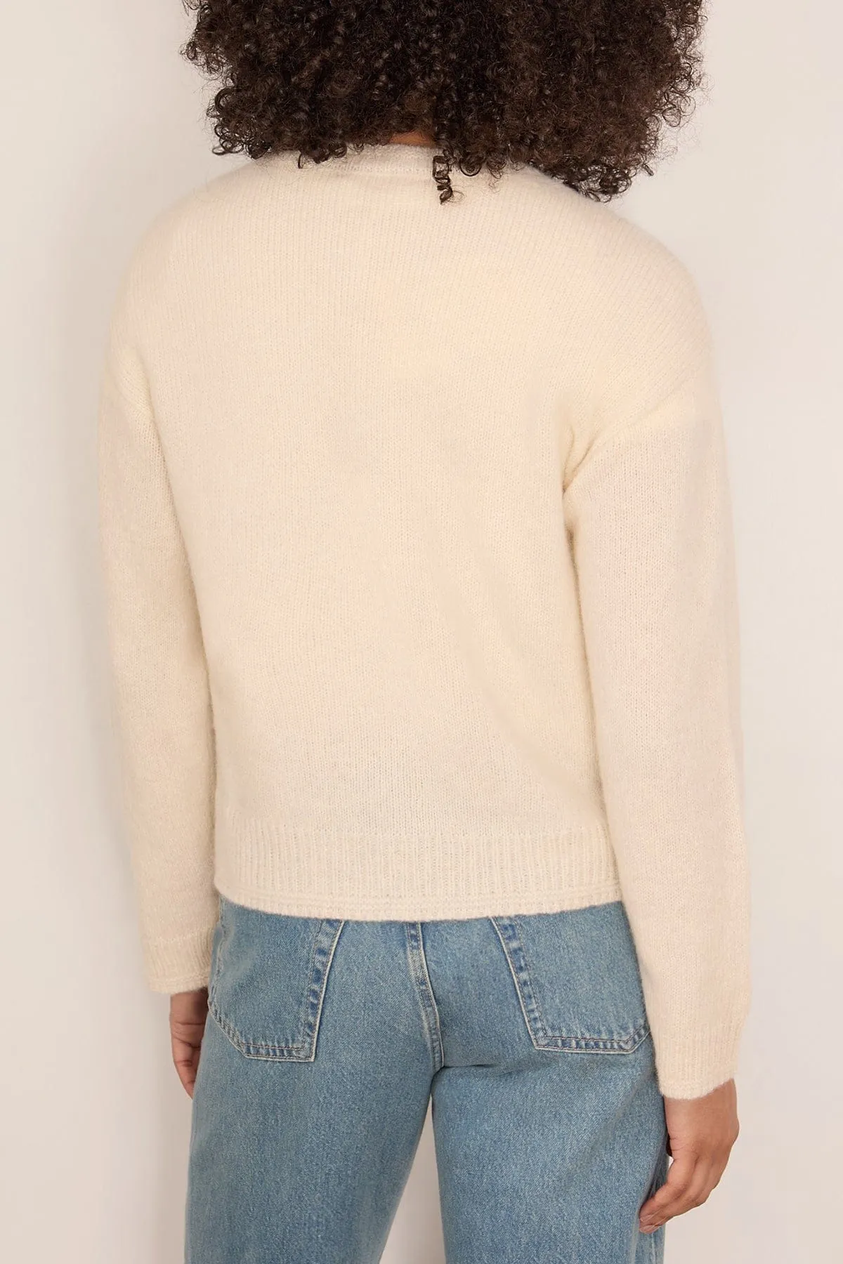 Cameron Sweater in Frost sold by Hampden Clothing product image thumbnail 4