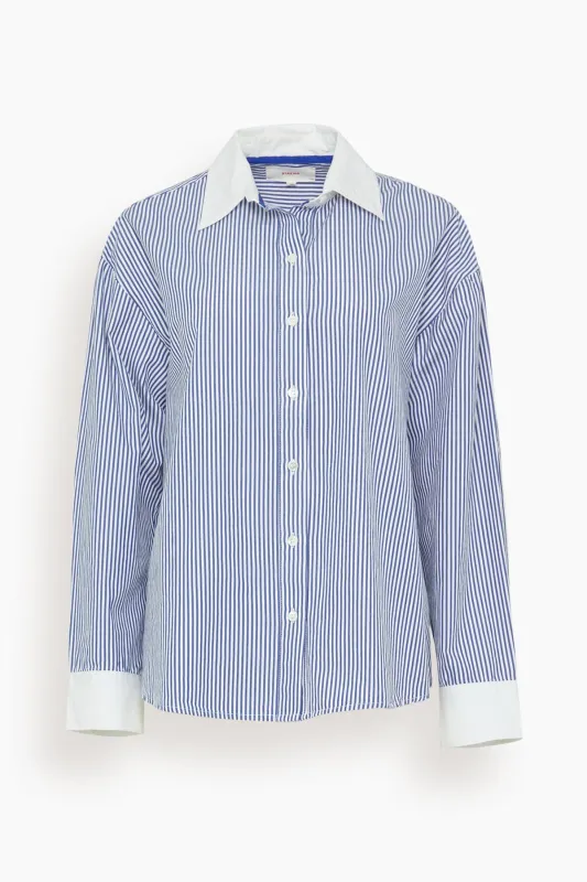 James Shirt in True Blue sold by Hampden Clothing