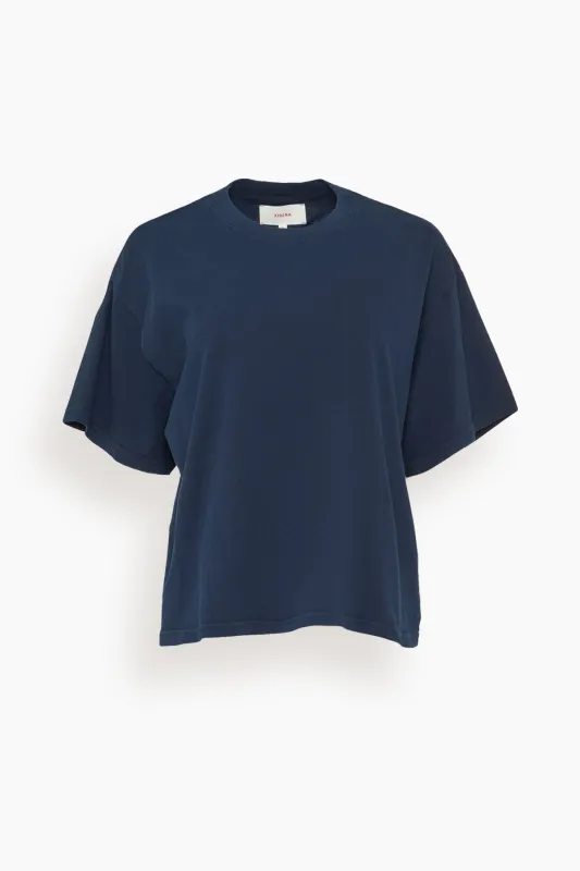 Palmer Tee in Navy made by XiRENA