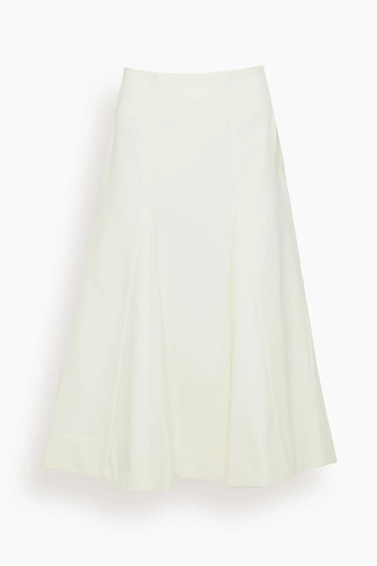 Sculptural Cotton Skirt in Paper White sold by Hampden Clothing