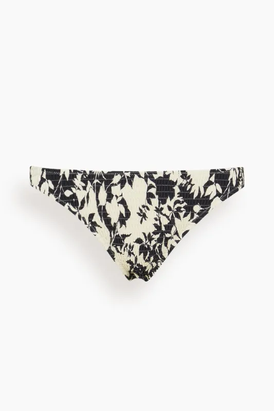 Valencia Bikini Bottom in Black Multi sold by Hampden Clothing