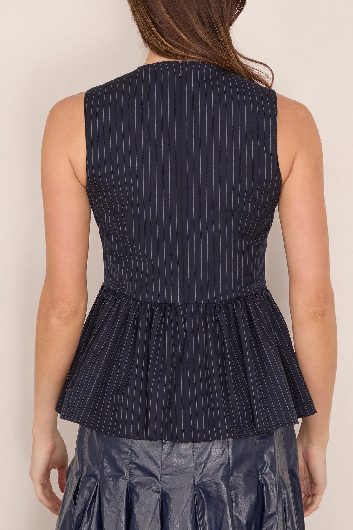 Astrid Embellishment Top in Classic Navy sold by Hampden Clothing product image thumbnail 4