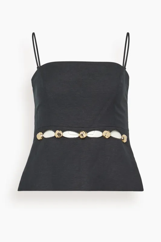 Cruz Cami in Black sold by Hampden Clothing