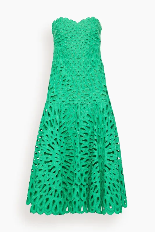 Florence Midi Dress in Parakeet sold by Hampden Clothing
