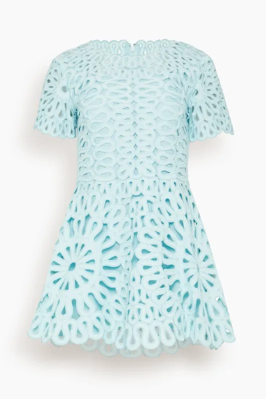 Emrys Mini Dress in Sky sold by Hampden Clothing