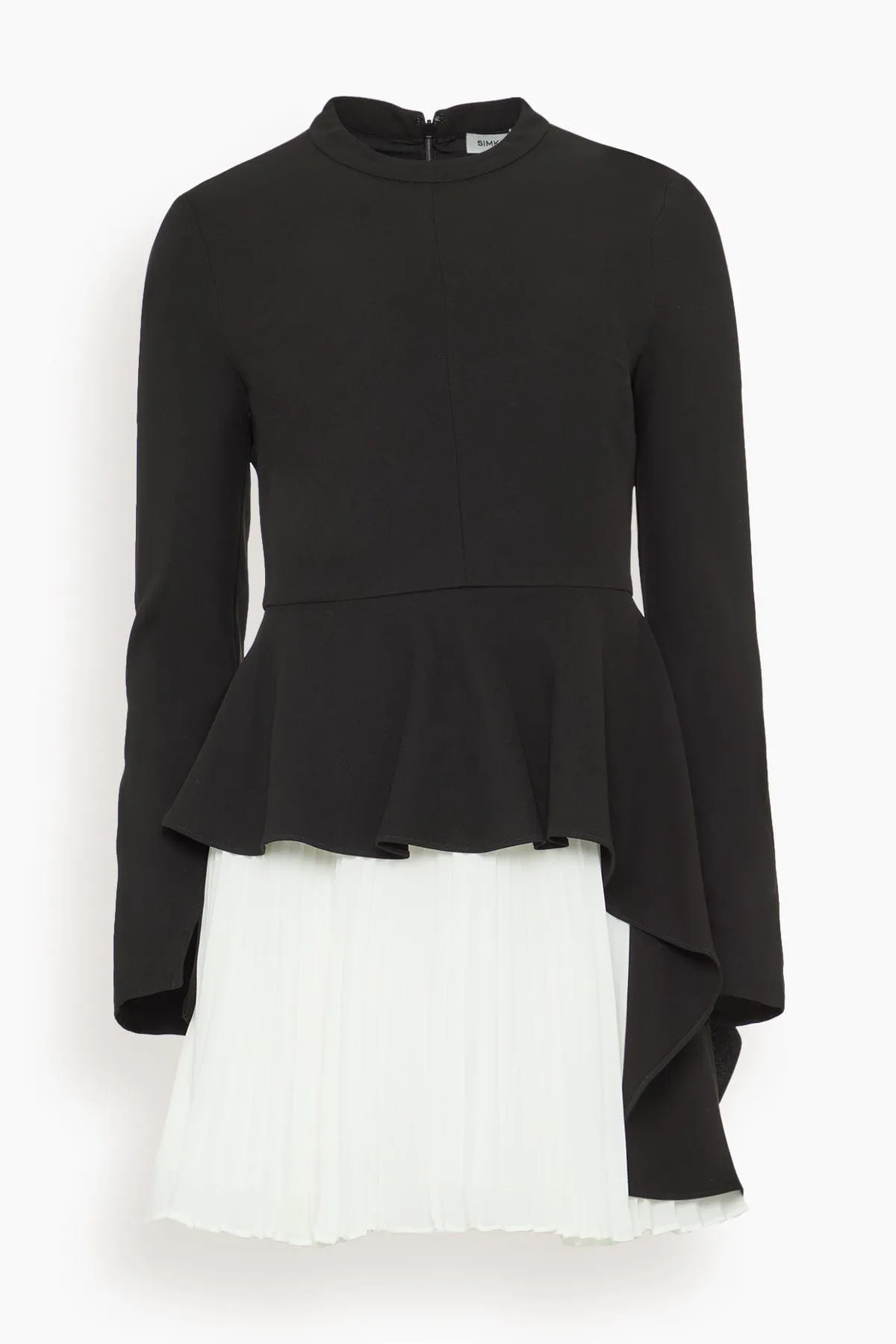 Amberly Long Sleeve Mini Dress in Black Multi sold by Hampden Clothing