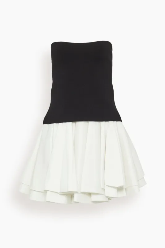 Isabelle Strapless Mini Dress in Black Multi sold by Hampden Clothing