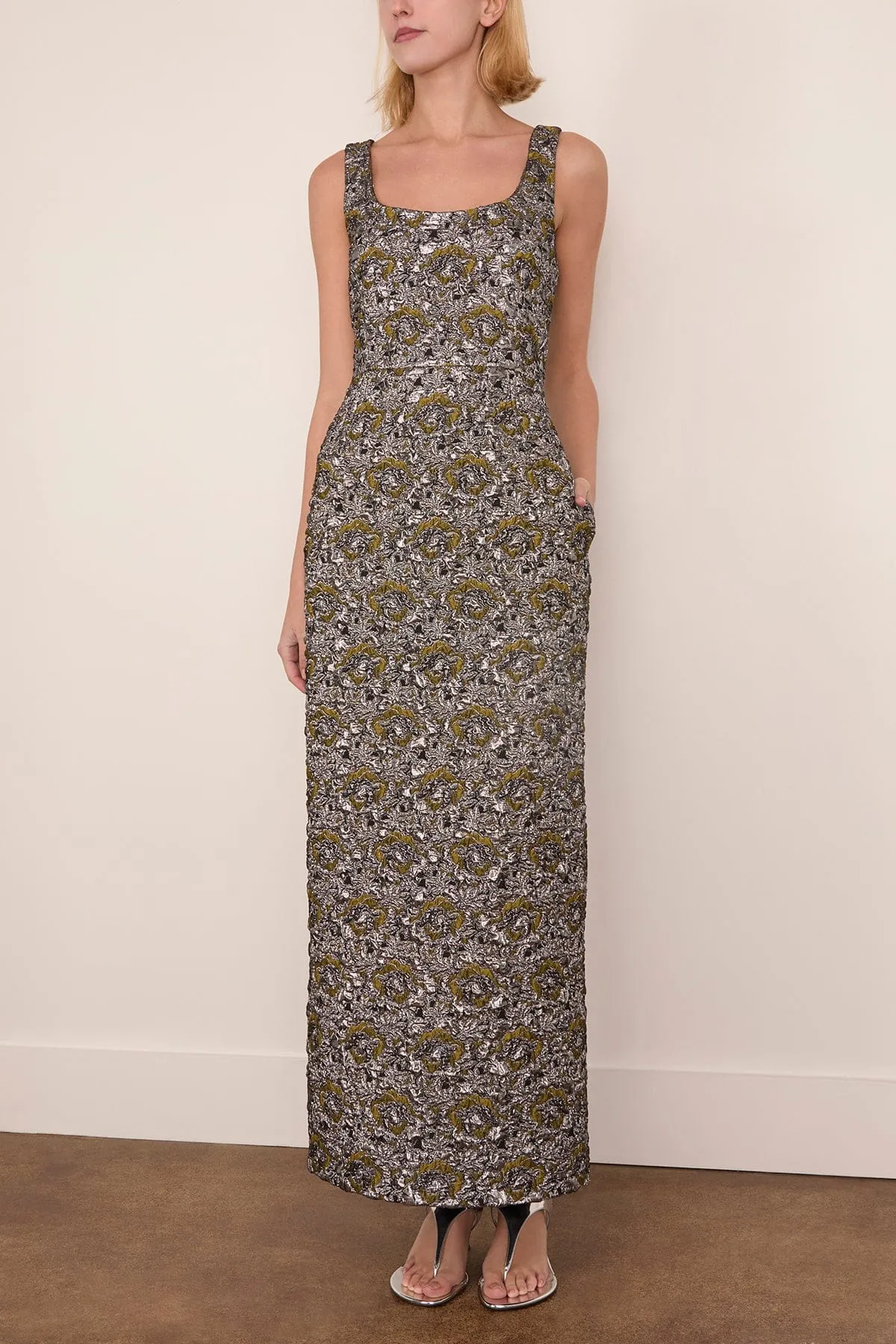 Ravenna Midi Dress in Black Multi sold by Hampden Clothing product image thumbnail 3