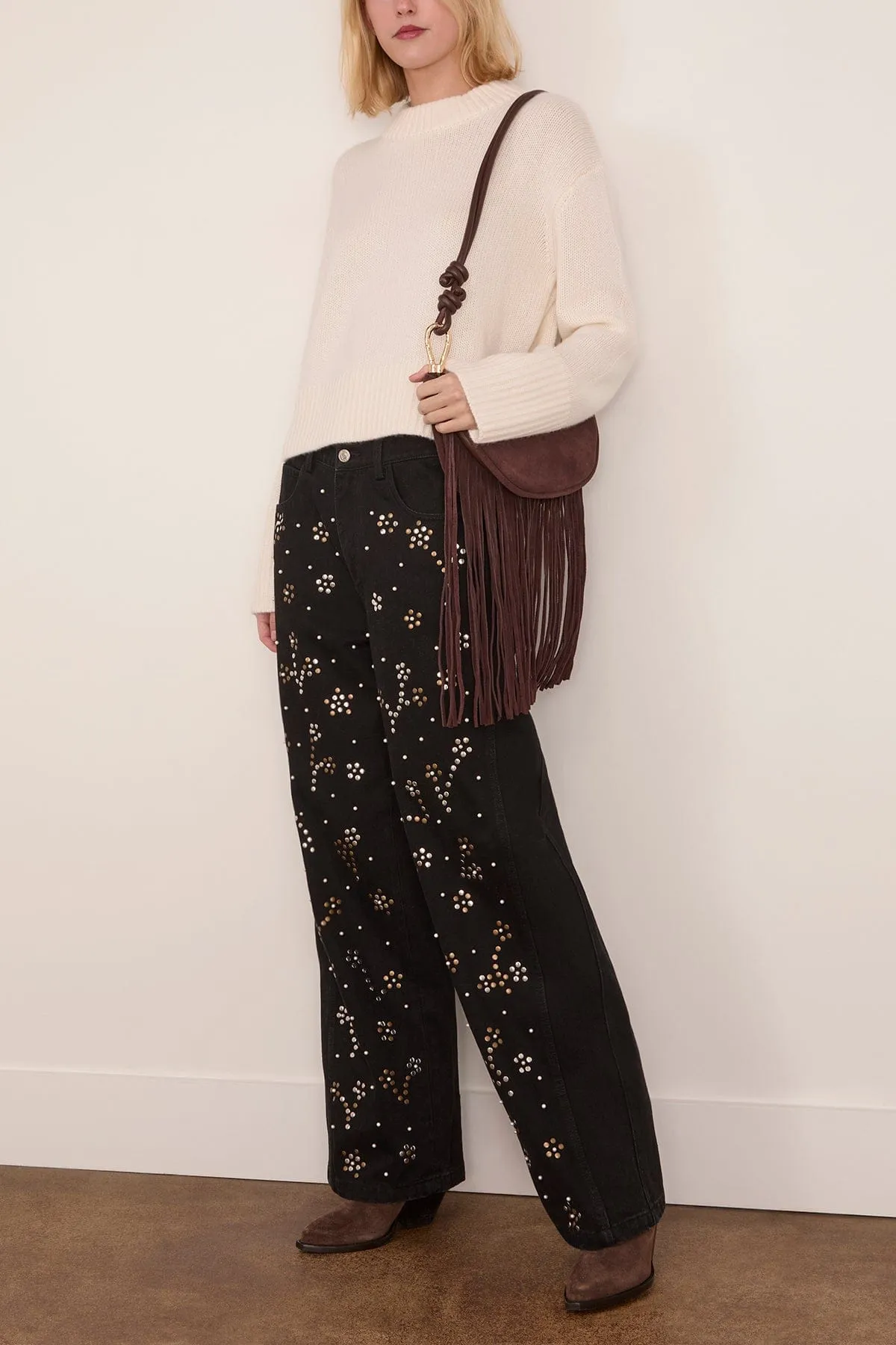 Sony Sweater in Cream sold by Hampden Clothing product image thumbnail 2