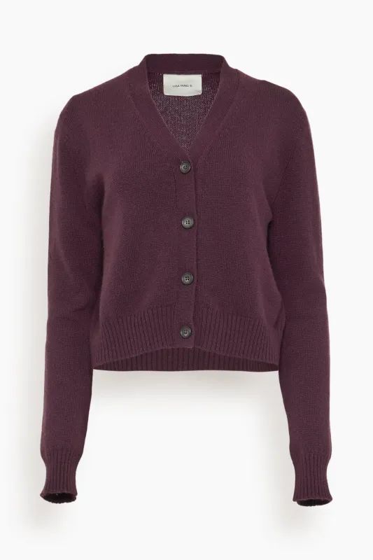Marion Cardigan in Mahogany made by Hampden Clothing