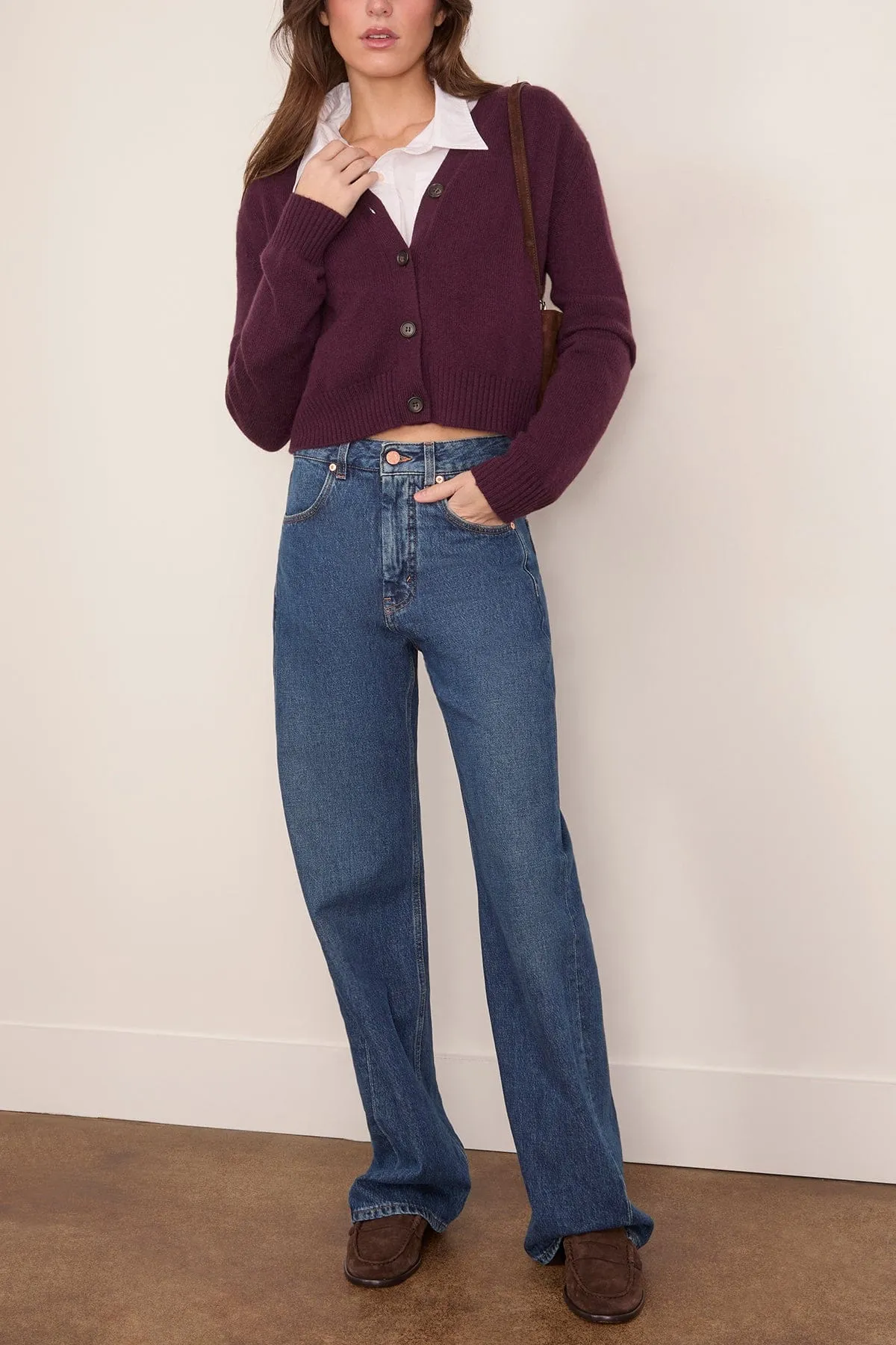 Marion Cardigan in Mahogany sold by Hampden Clothing product image thumbnail 2