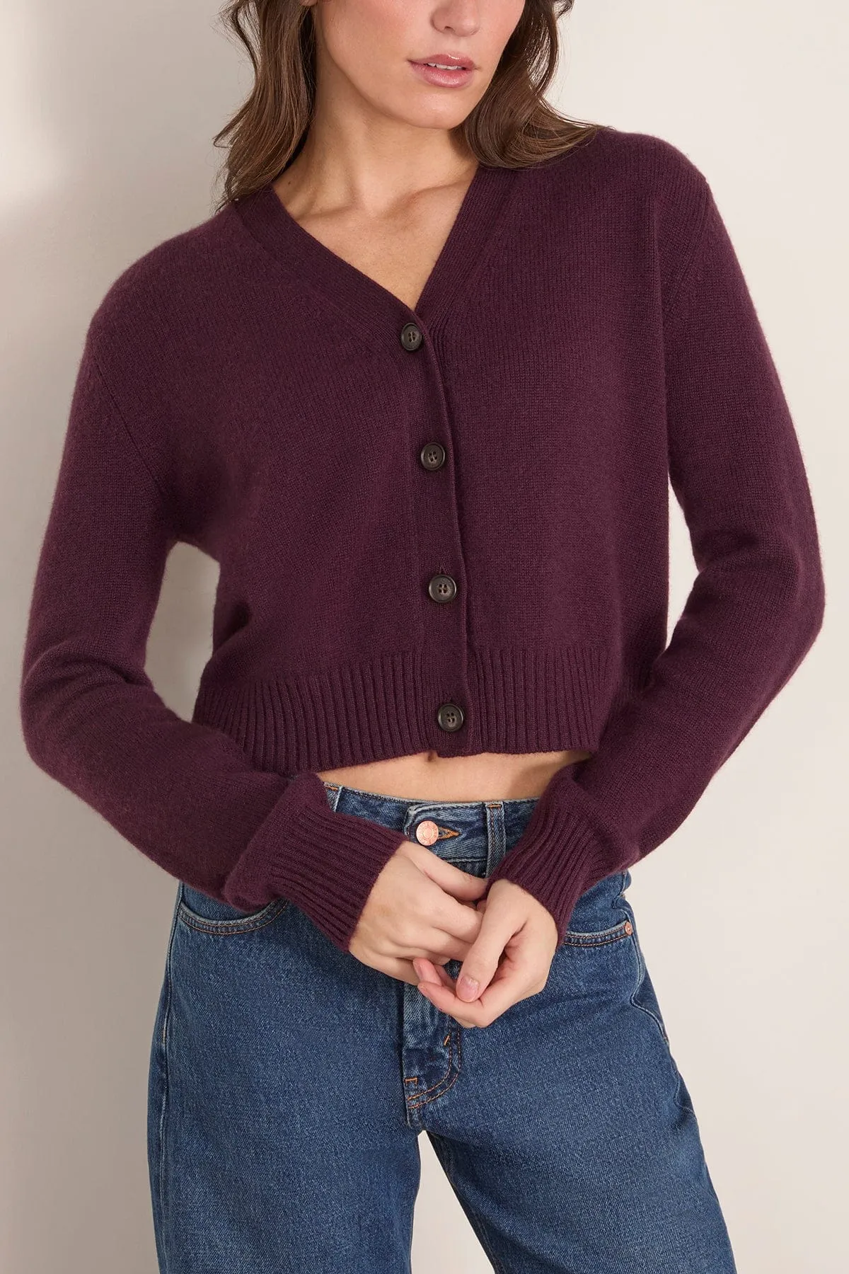 Marion Cardigan in Mahogany sold by Hampden Clothing product image thumbnail 3