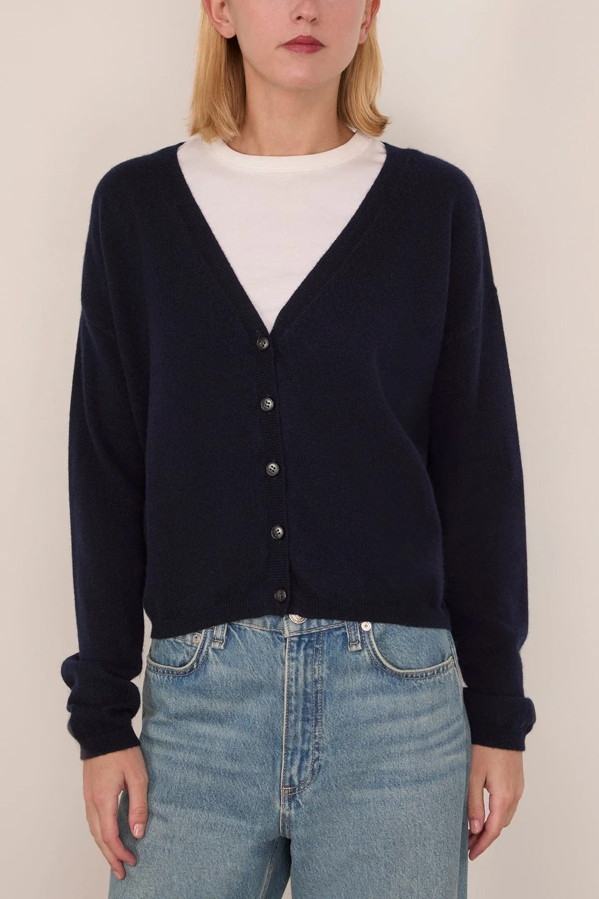 Abby Cardigan in Navy sold by Hampden Clothing product image thumbnail 3