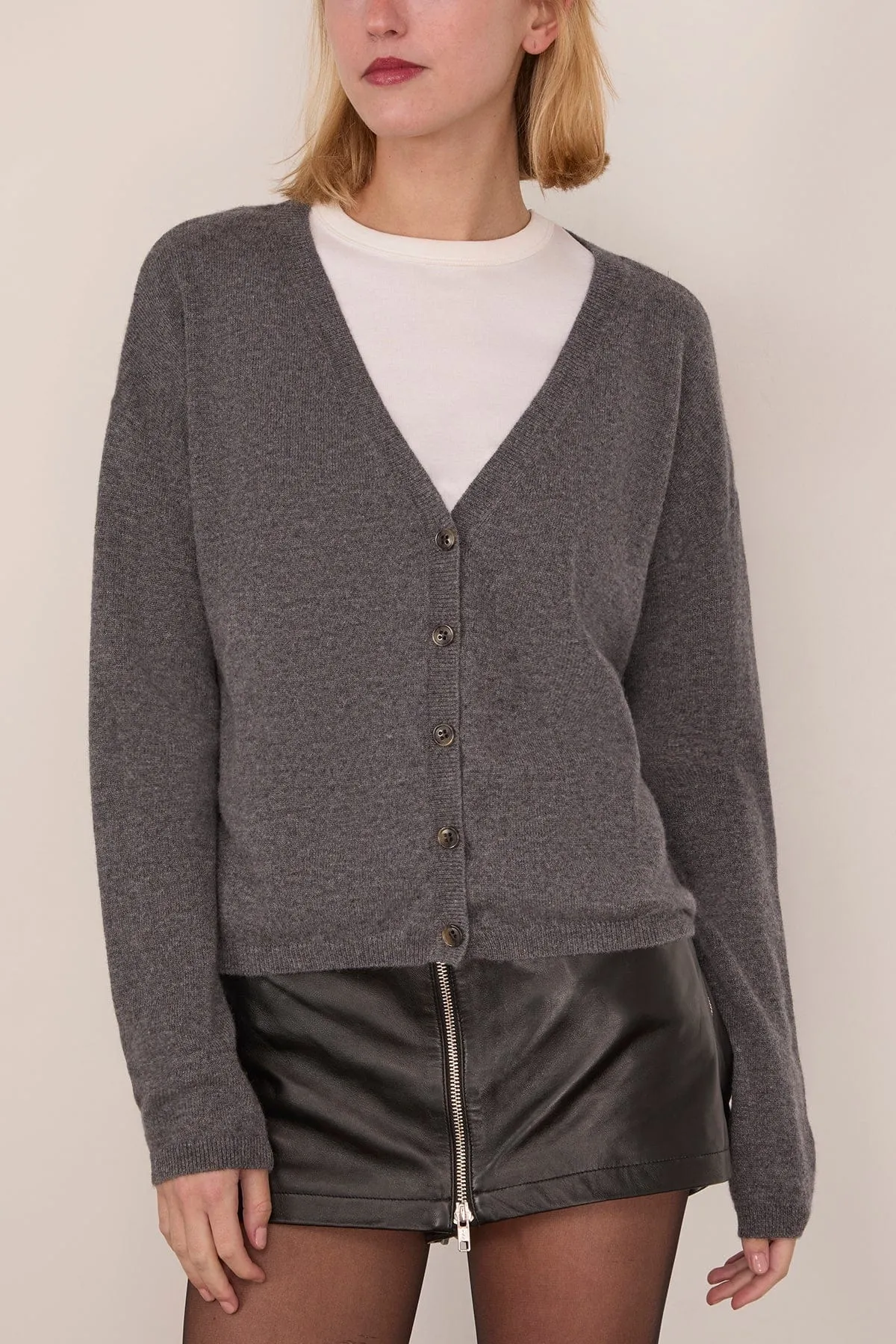 Abby Cardigan in Graphite sold by Hampden Clothing product image thumbnail 3