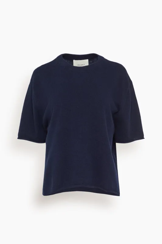 Cila T-Shirt in Navy sold by Hampden Clothing