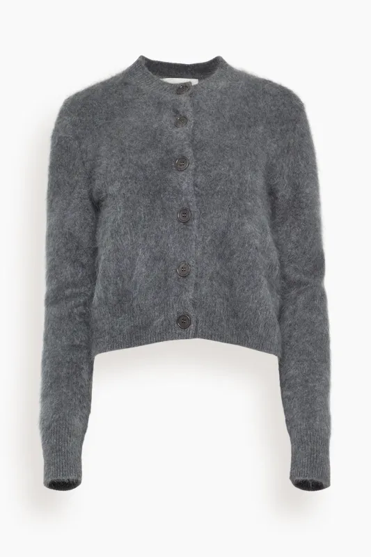 Azalea Cardigan in Graphite Brushed made by Hampden Clothing