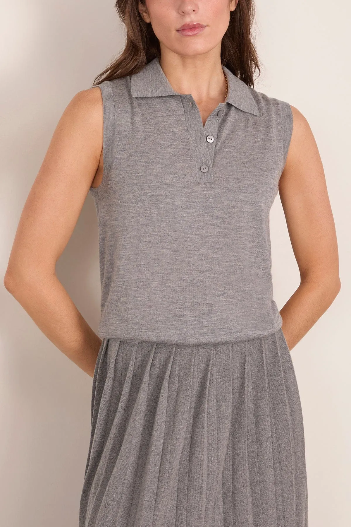 Lise Top in Dark Mist sold by Hampden Clothing product image thumbnail 3