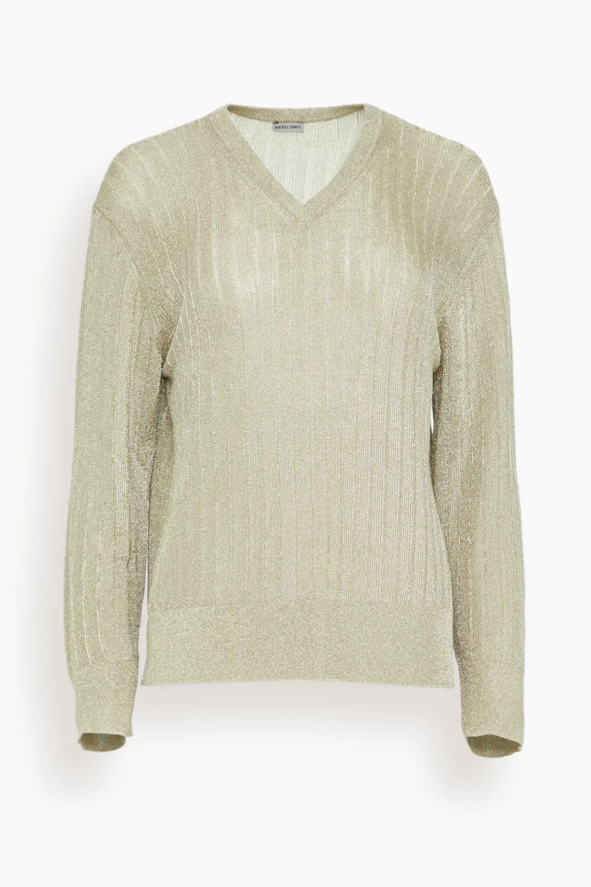Bray V-Neck Top in Champagne sold by Hampden Clothing