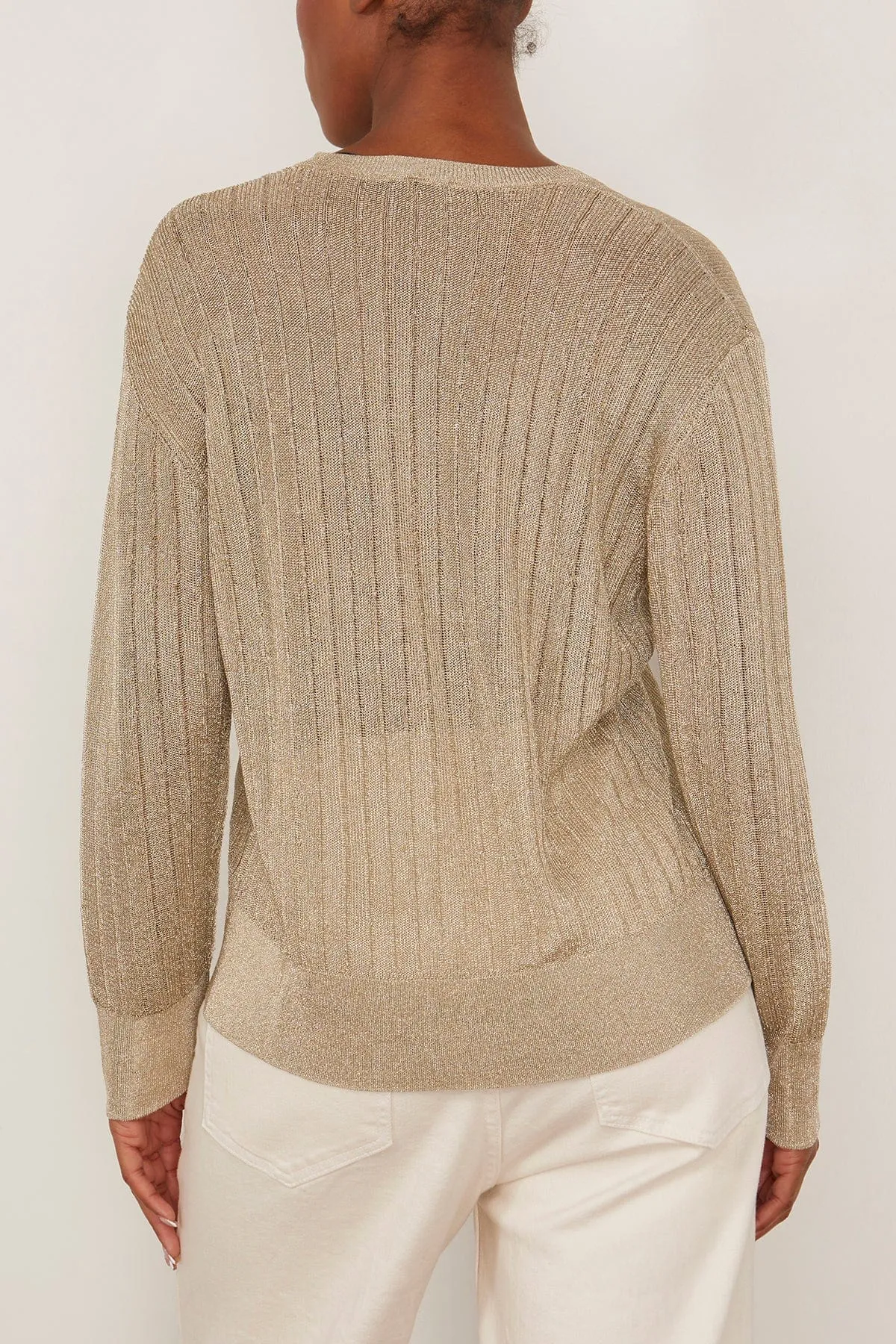 Bray V-Neck Top in Champagne sold by Hampden Clothing product image thumbnail 4