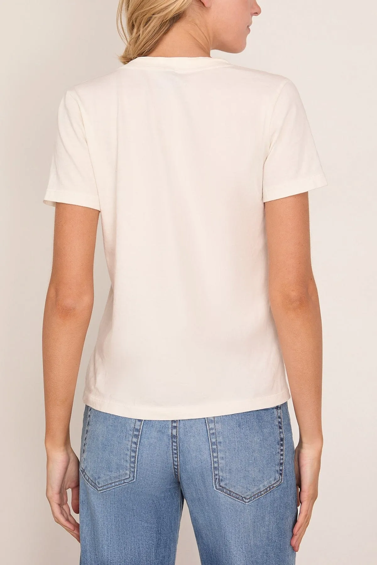 Classic Henley Tee in Ivory sold by Hampden Clothing product image thumbnail 4