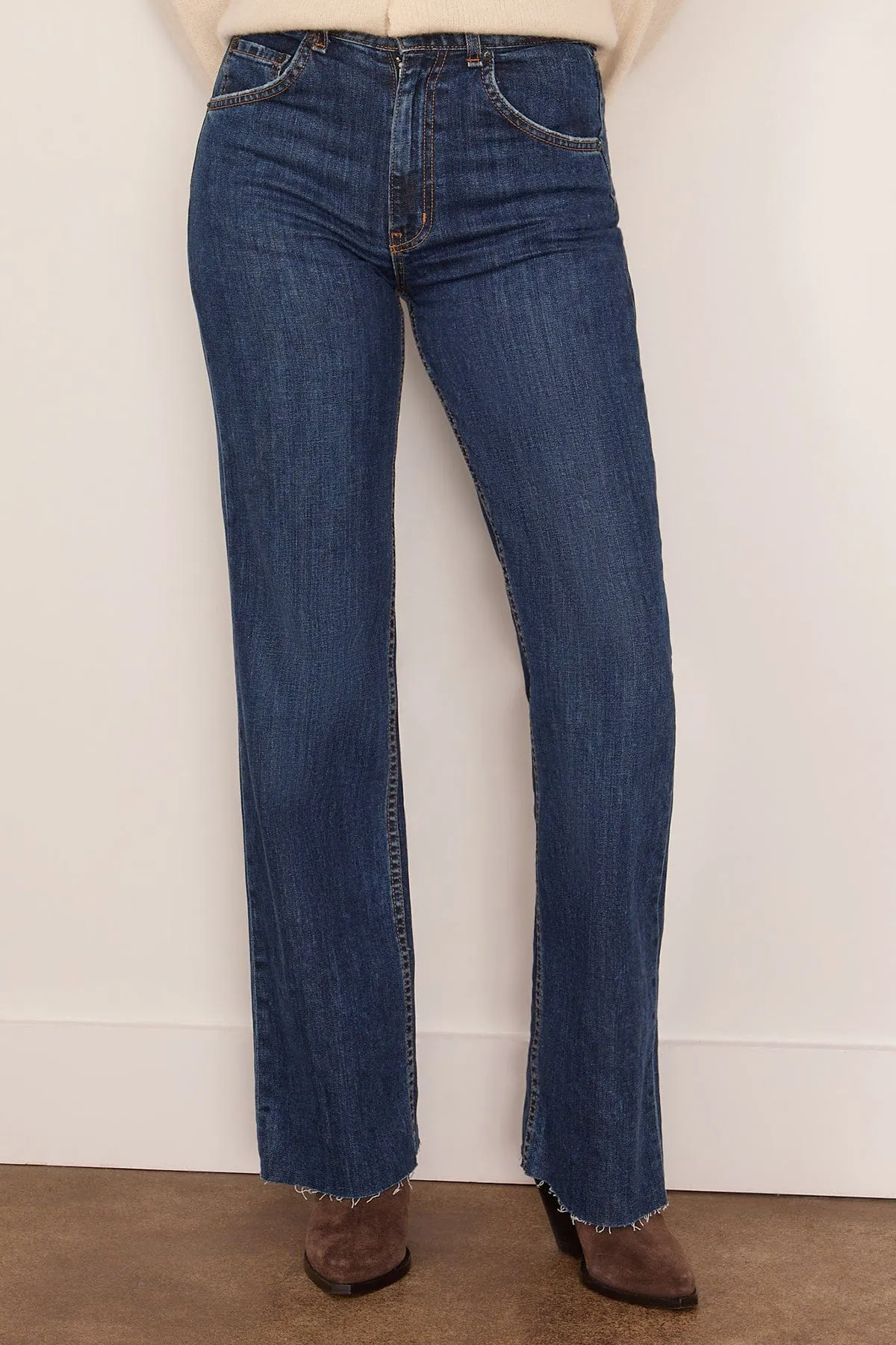 Ludlow Jean in Dark Stone sold by Hampden Clothing product image thumbnail 3