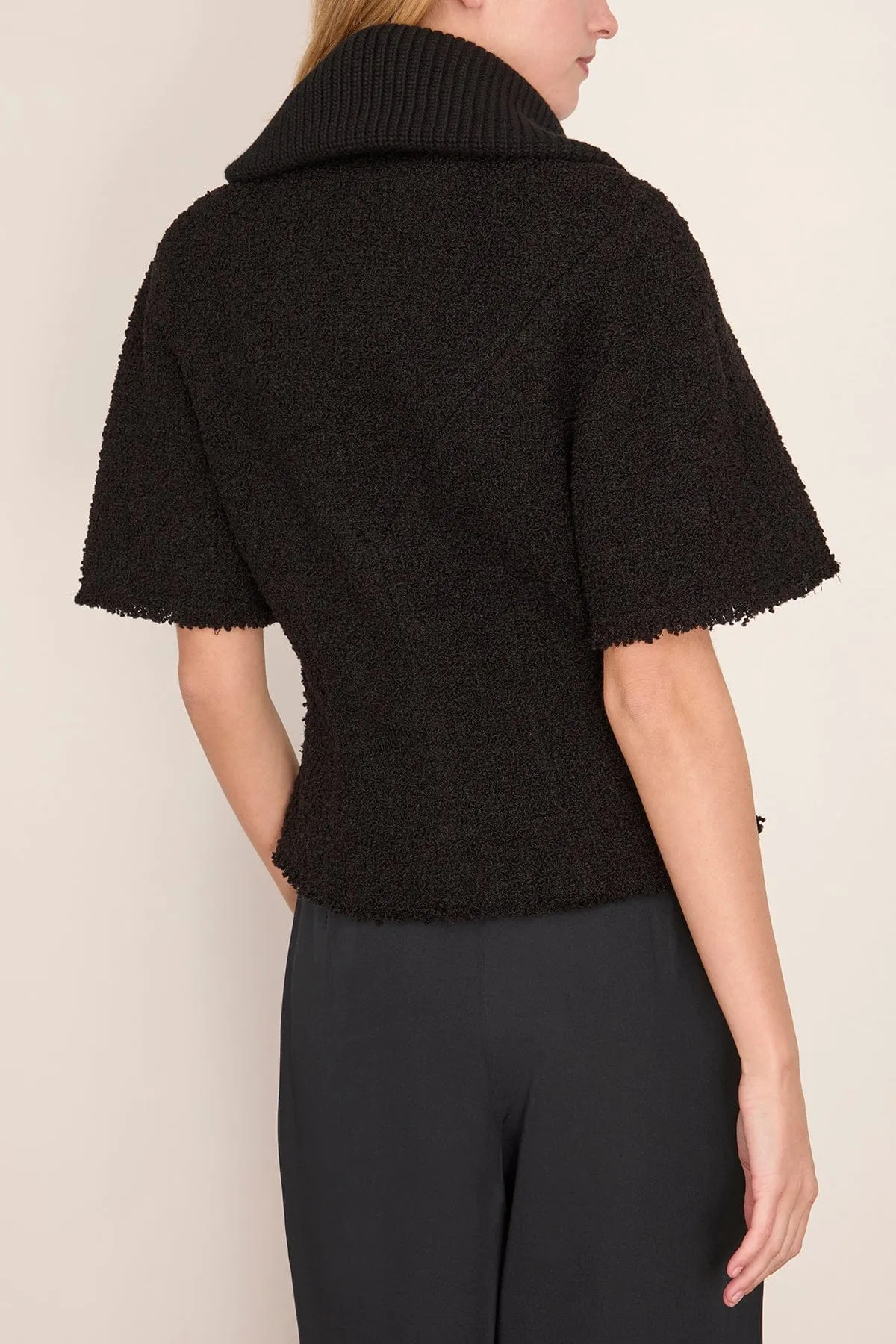 Short Sleeve Jacket in Black sold by Hampden Clothing product image thumbnail 4