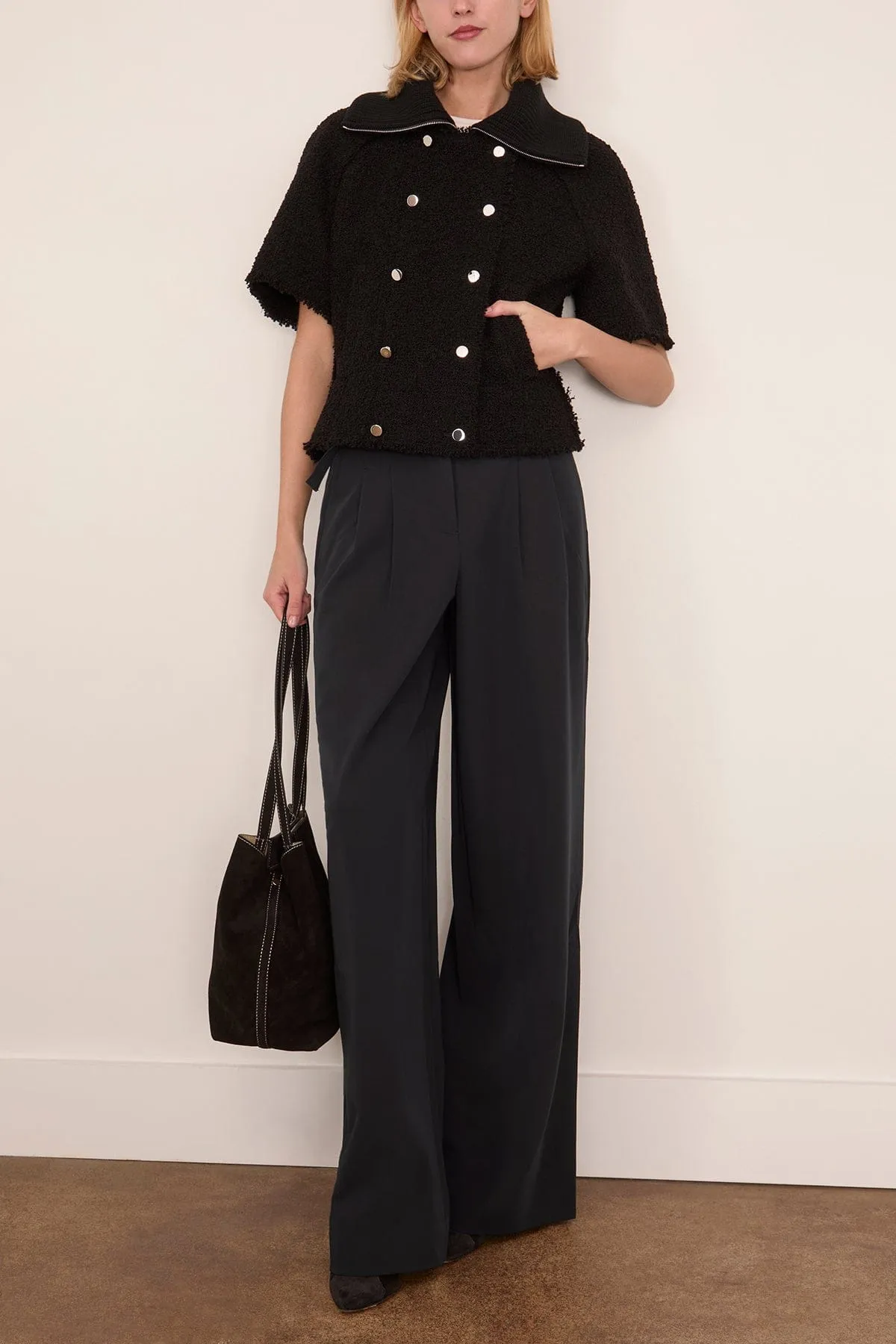 Short Sleeve Jacket in Black sold by Hampden Clothing product image thumbnail 2
