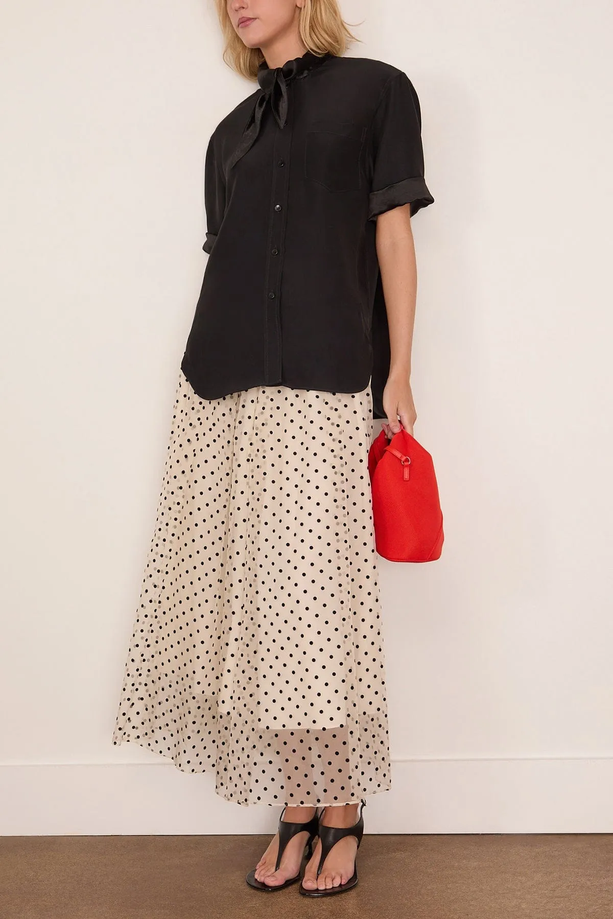 Short Sleeve Tie Shirt in Black sold by Hampden Clothing product image thumbnail 2