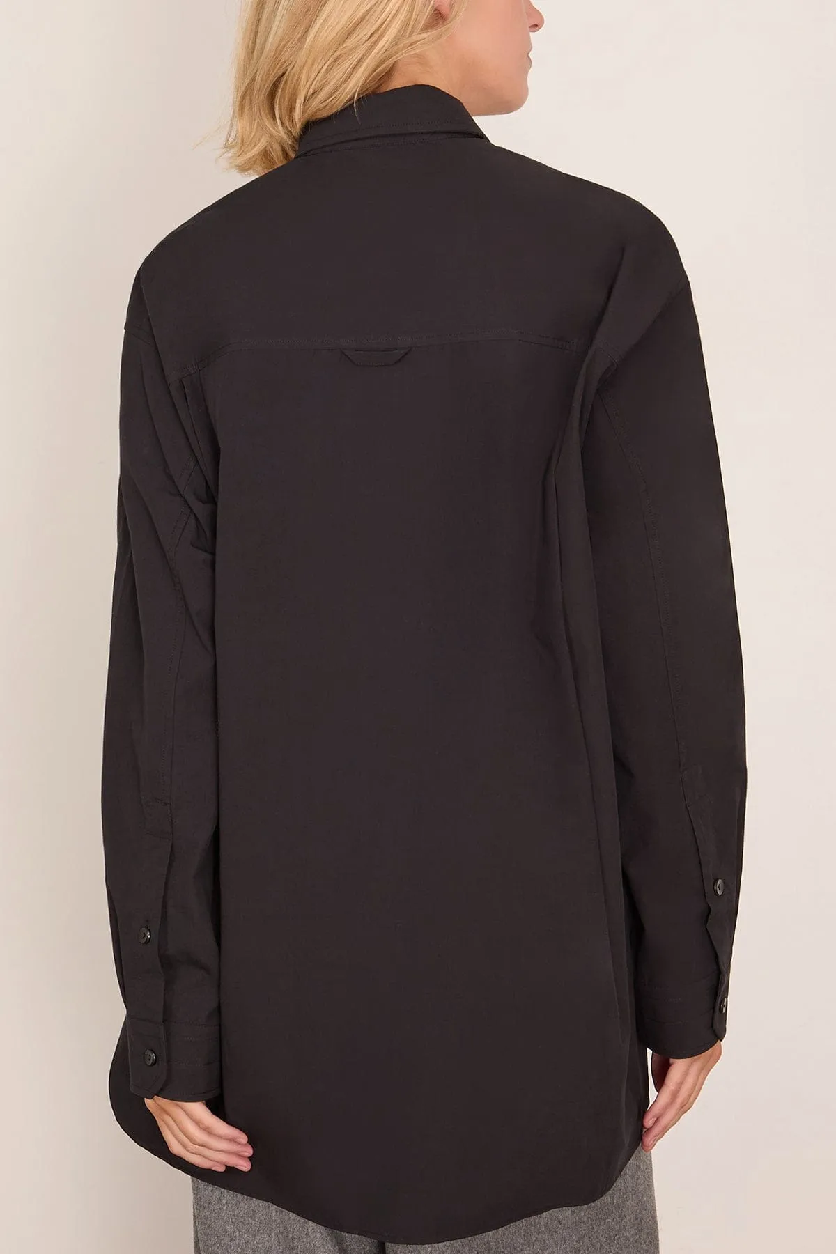 A-Line Tunic Shirt in Black sold by Hampden Clothing product image thumbnail 4