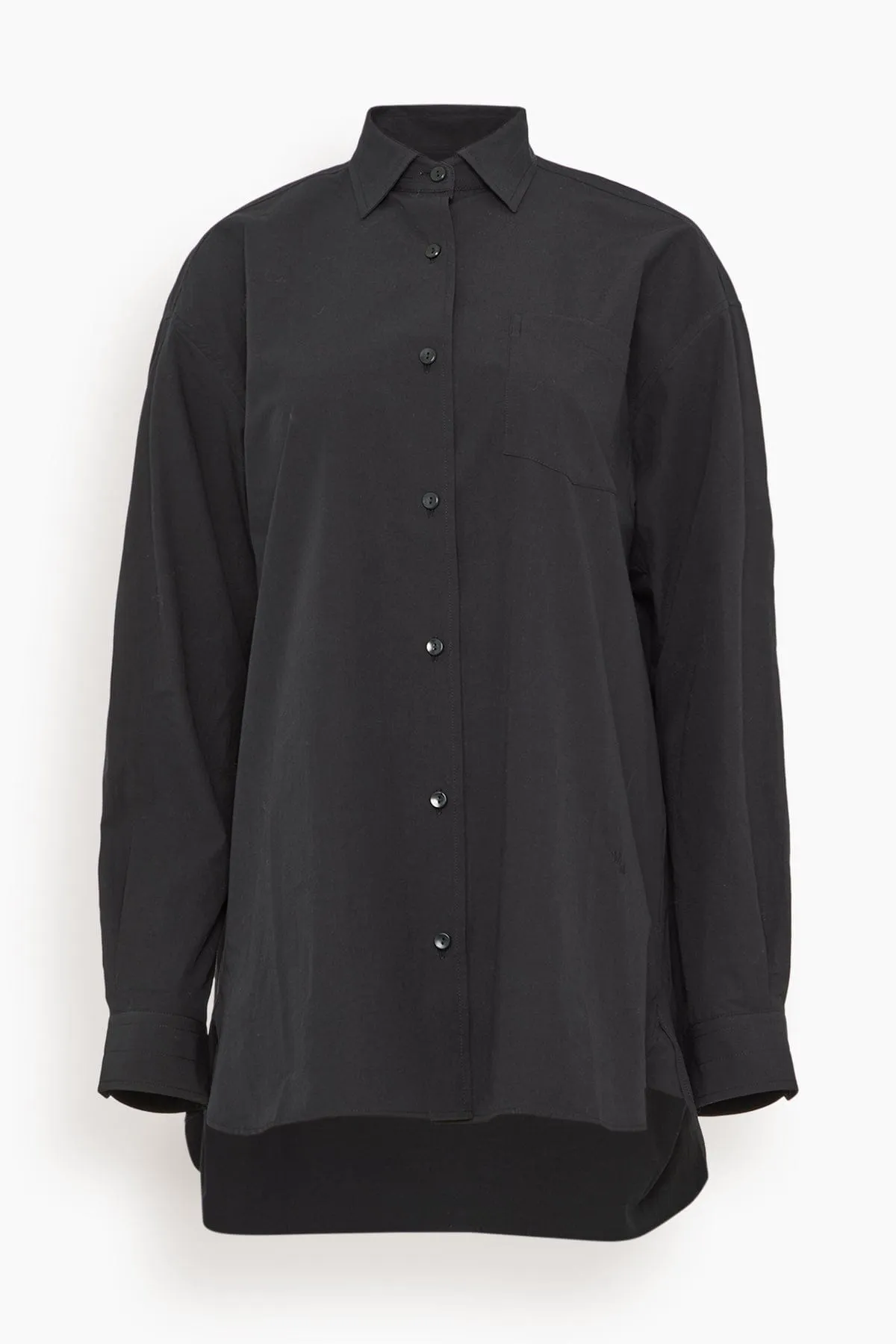 A-Line Tunic Shirt in Black sold by Hampden Clothing
