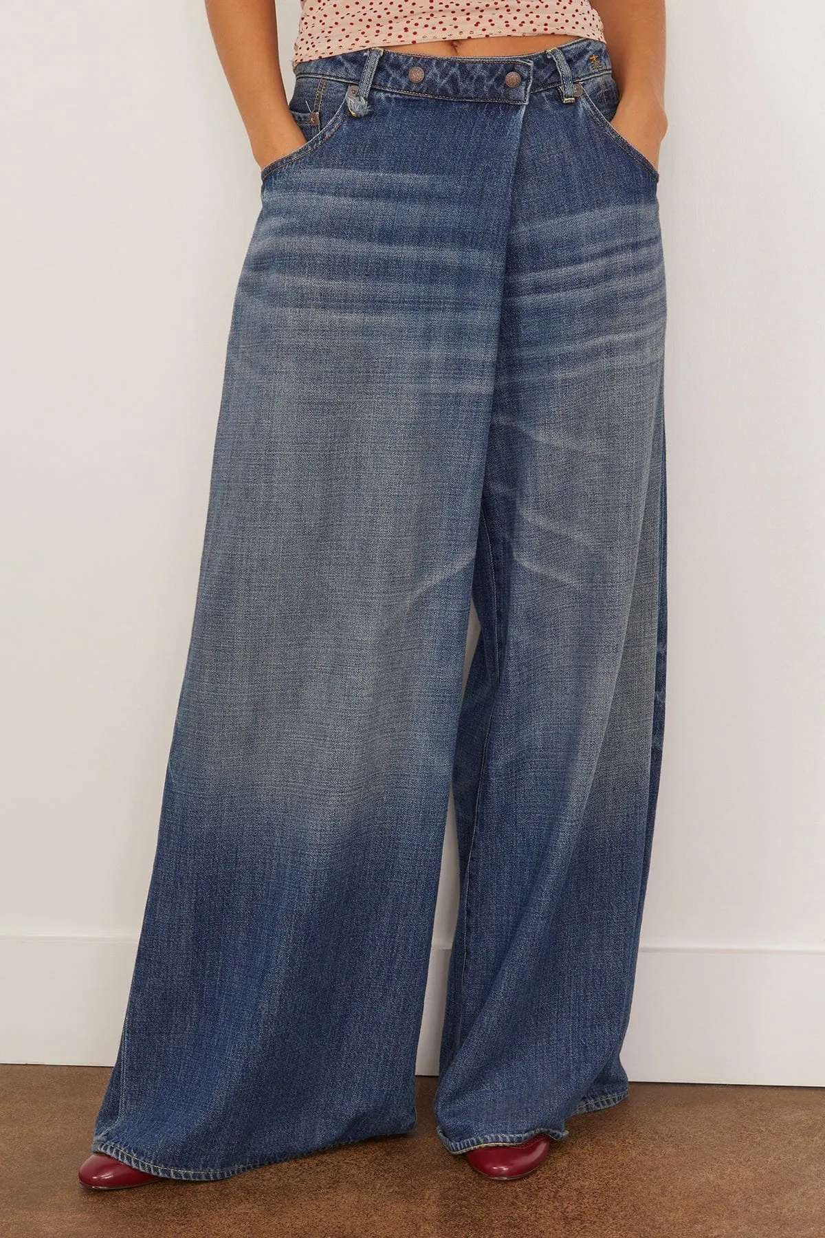 Nico Wrap Jean in Raine Blue sold by Hampden Clothing product image thumbnail 3