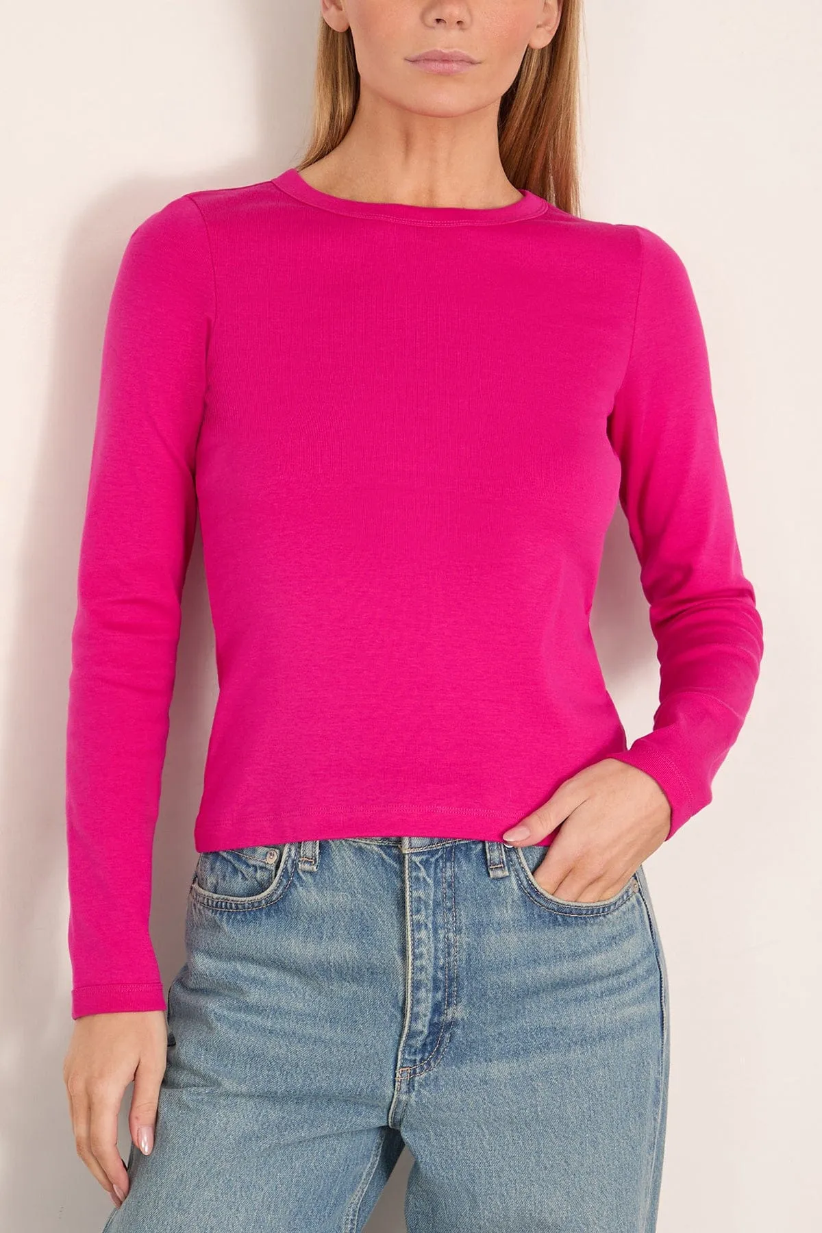 Max Tee in Fuchsia sold by Hampden Clothing product image thumbnail 3