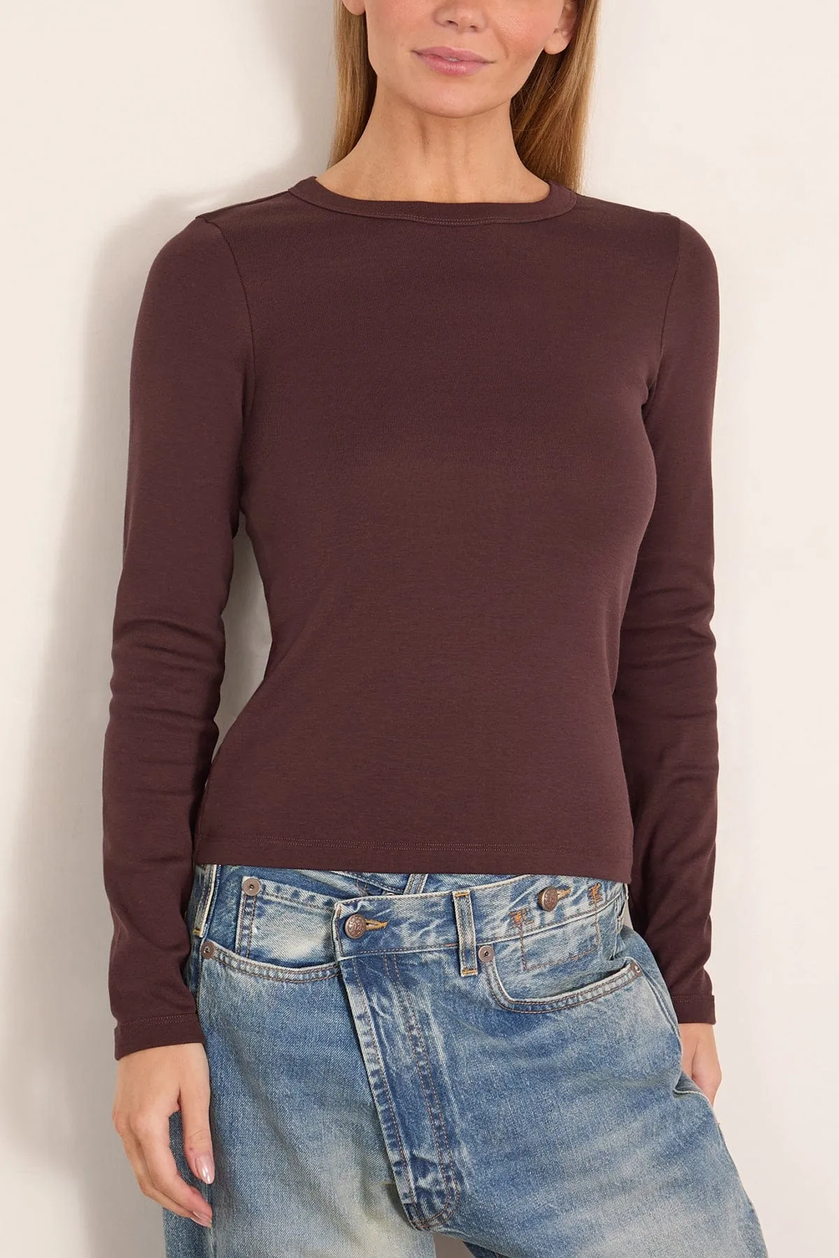 Max Tee in Choco Plum sold by Hampden Clothing product image thumbnail 3