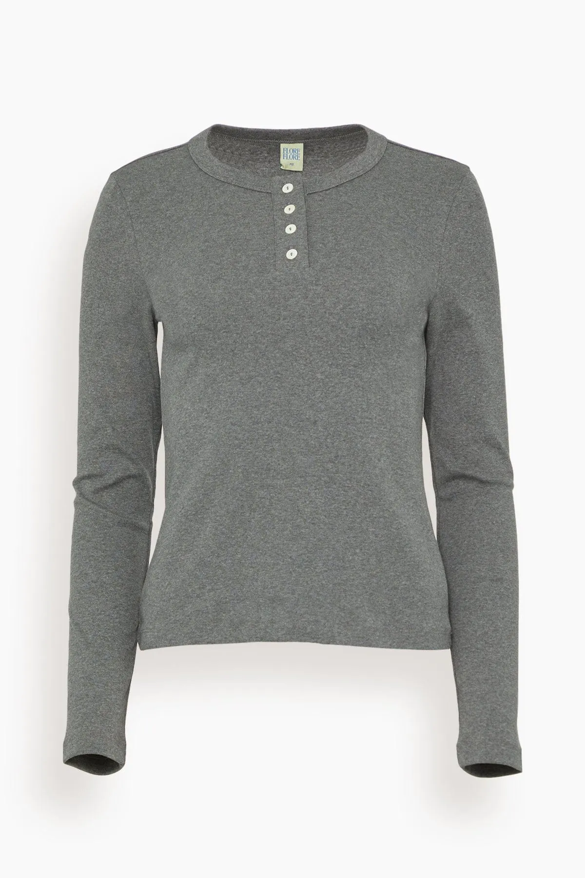 Jess Long Sleeve Top in Melee Grey sold by Hampden Clothing