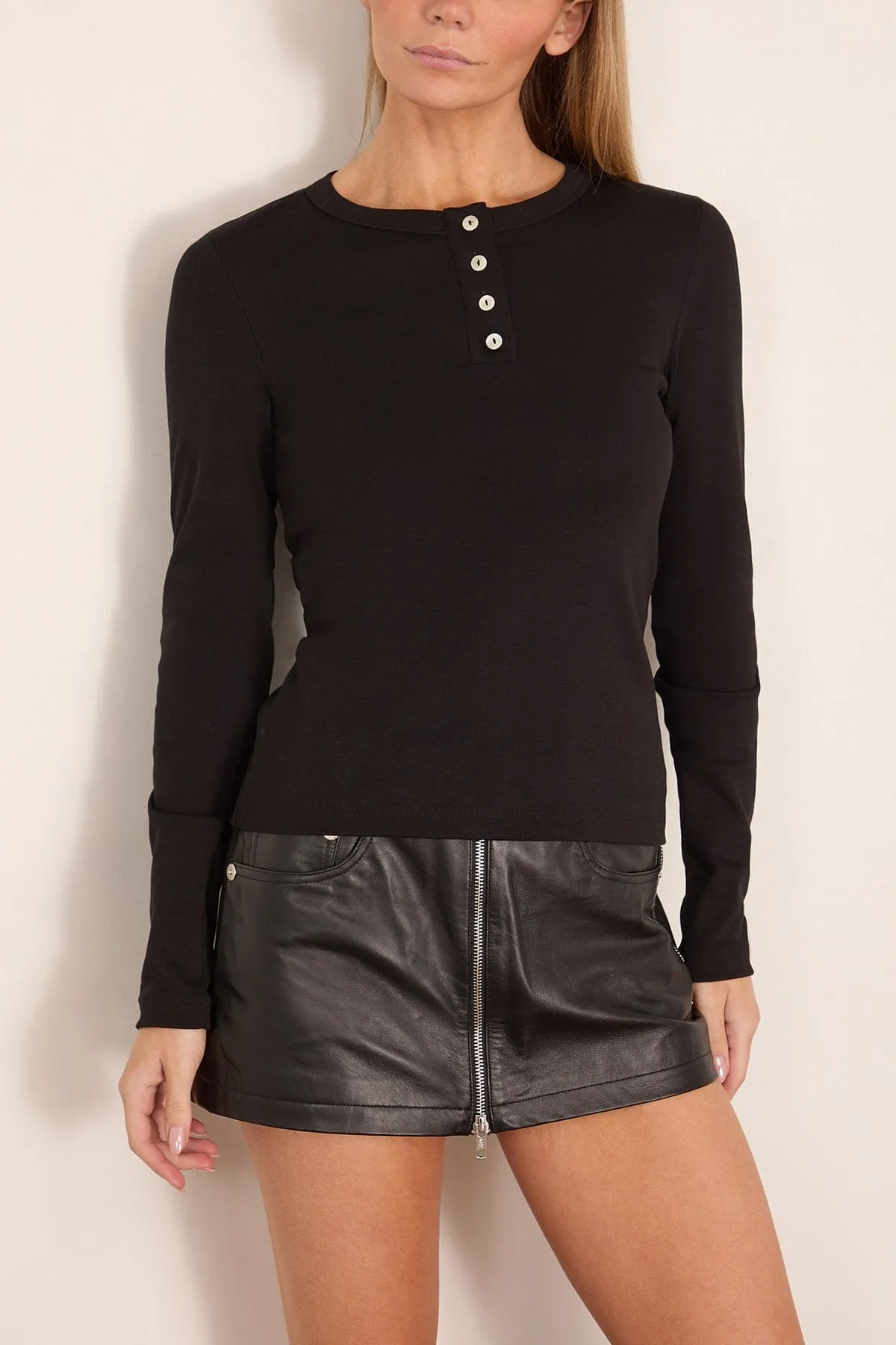 Jess Long Sleeve Top in Black sold by Hampden Clothing product image thumbnail 3