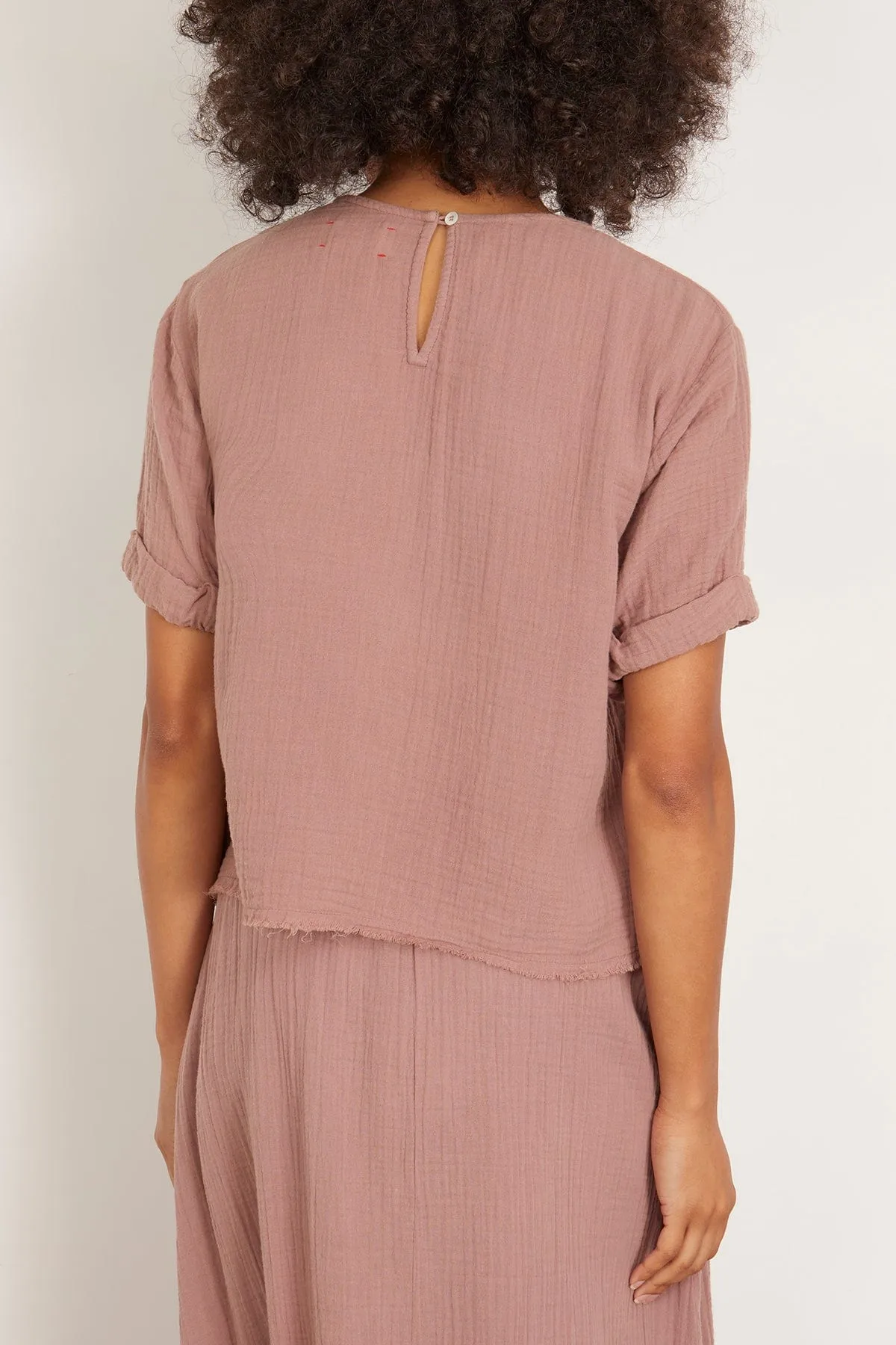 Carson Top in Dusty Rose sold by Hampden Clothing product image thumbnail 4