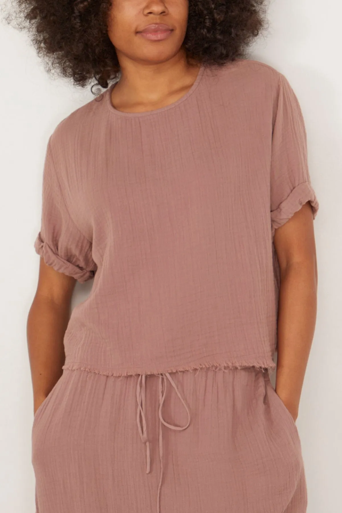 Carson Top in Dusty Rose sold by Hampden Clothing product image thumbnail 3