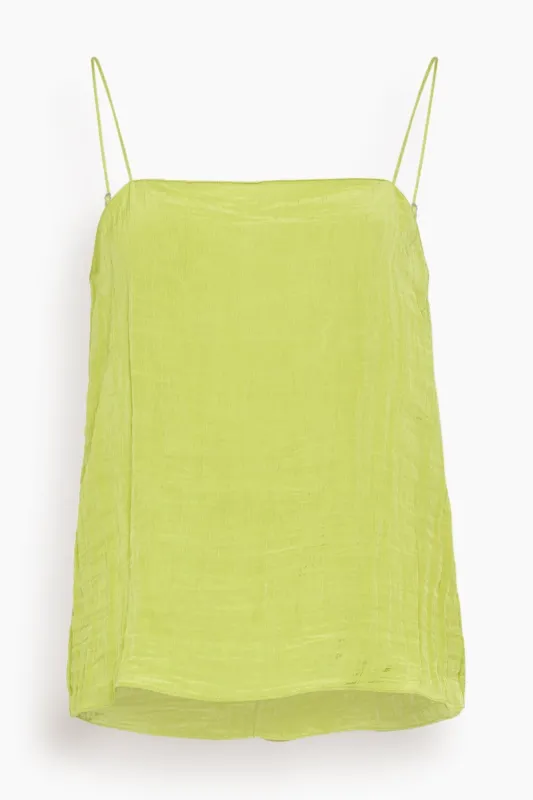 The Crinkle Slip Cami in Peapod made by Tibi