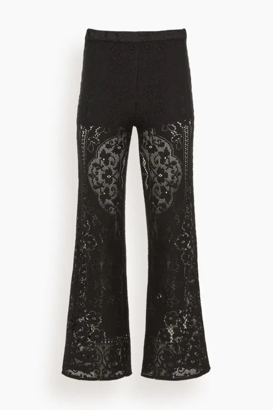 Arianna Lace Pants in Black sold by Hampden Clothing