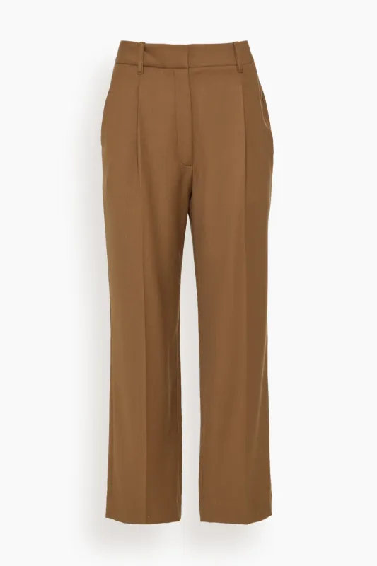 Otto Pant in Camel sold by Hampden Clothing