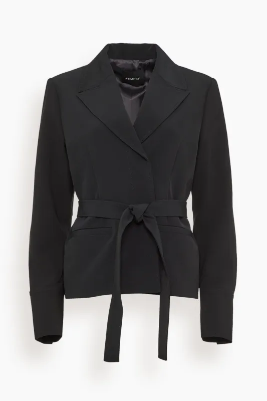 Harvey Jacket in Black made by A.EMERY