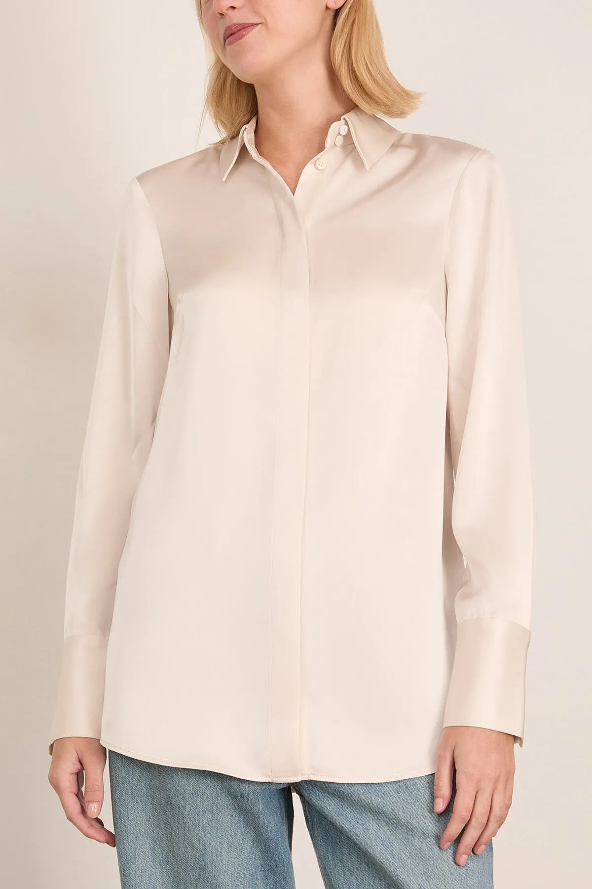 Philippa Shirt in Oyster sold by Hampden Clothing product image thumbnail 3